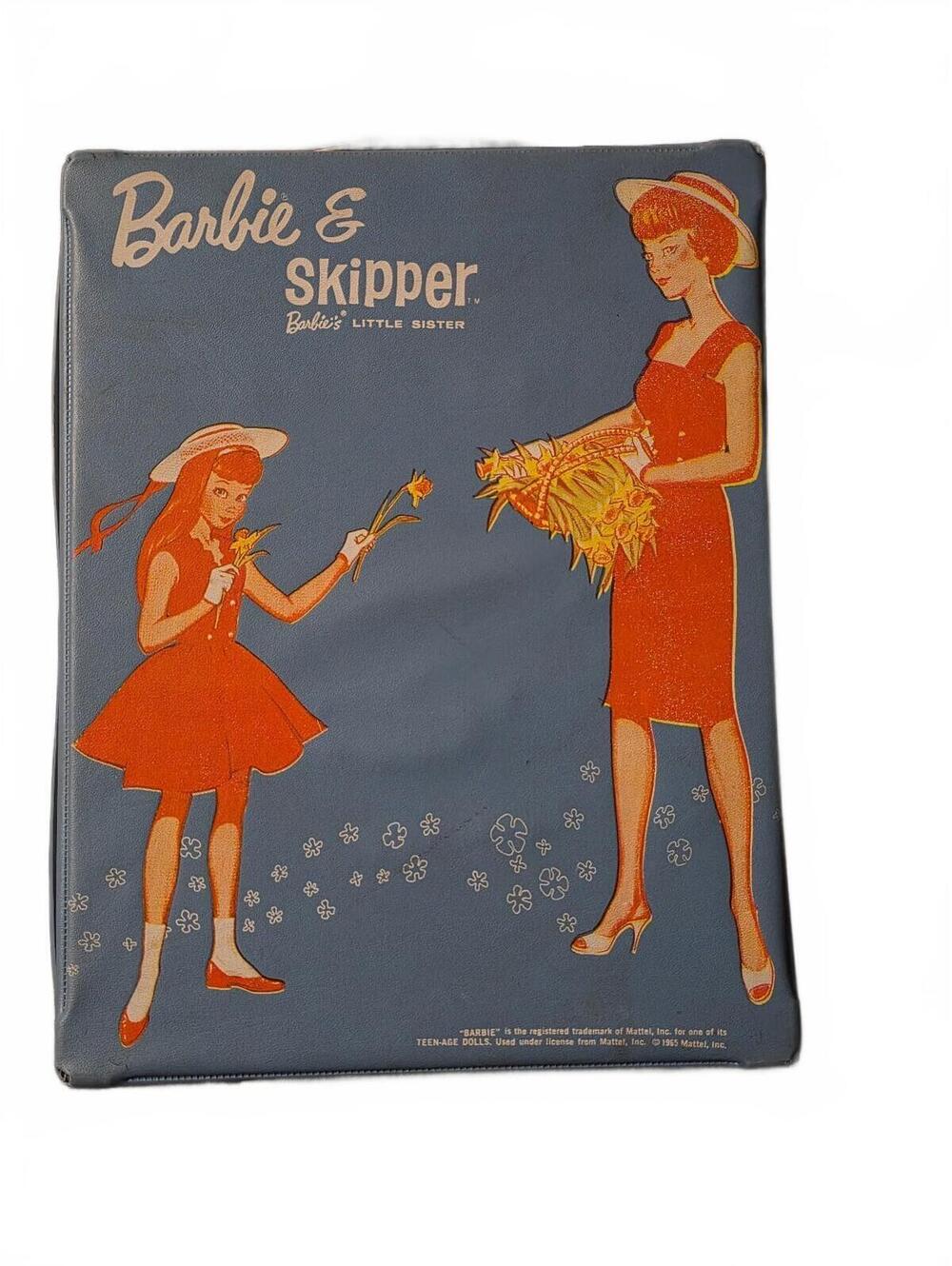 Vintage 1965 Rare Canadian Barbie Skipper Doll Case Trunk Mattel